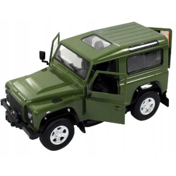 Land Rover Defender zielony RASTAR model 1:14 Zdalnie sterowanie auto + Pilot 2,4 GHz + Ręcznie otwierane drzwi